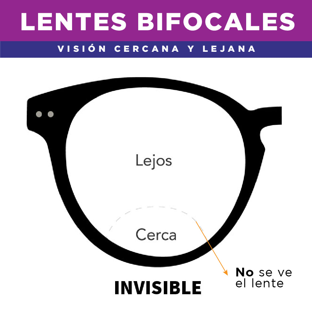 Graduación Bifocal (Visión lejana y Cercana)